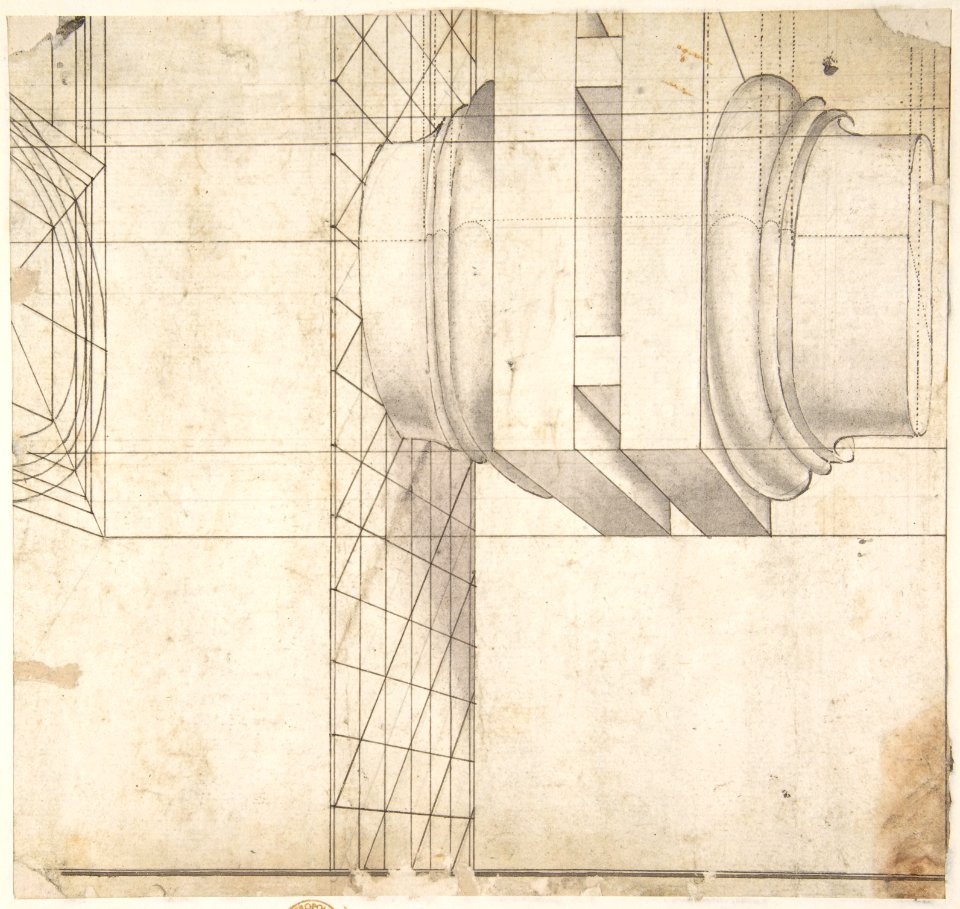 Design for a Stage Set- The Gallery of a Magnificent Palace Decorated with Mirrors. MET DP807883