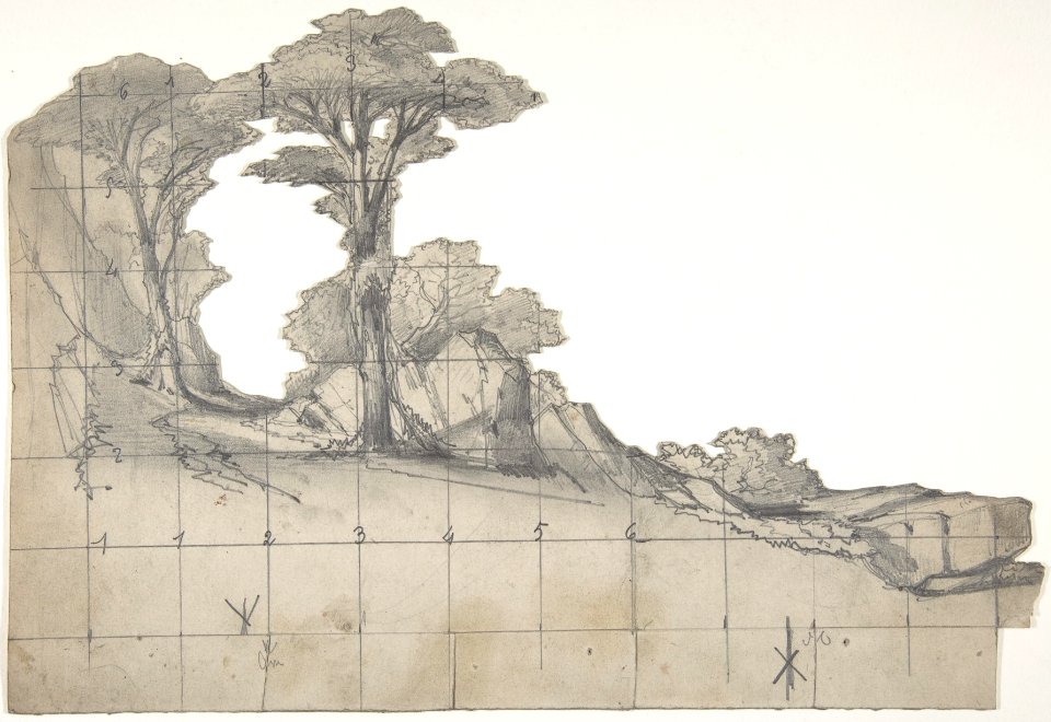 Design for a Stage Set at the Opéra, Paris MET DP809981