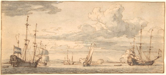 Dutch Ships in a Bay MET DP800764