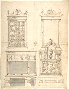 Design for a Stove and Wall Fountain (?) MET DP803581