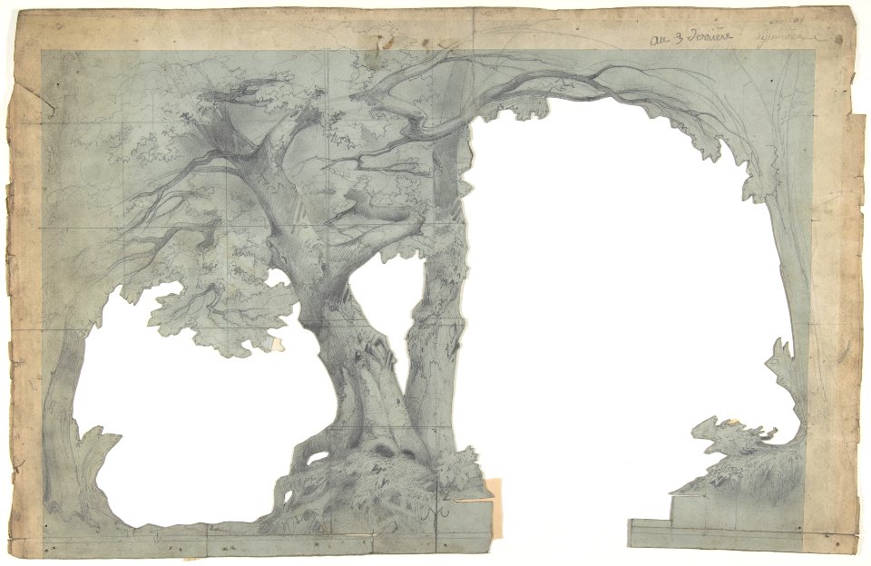 Design for a Stage Set at the Opéra, Paris MET DP809993