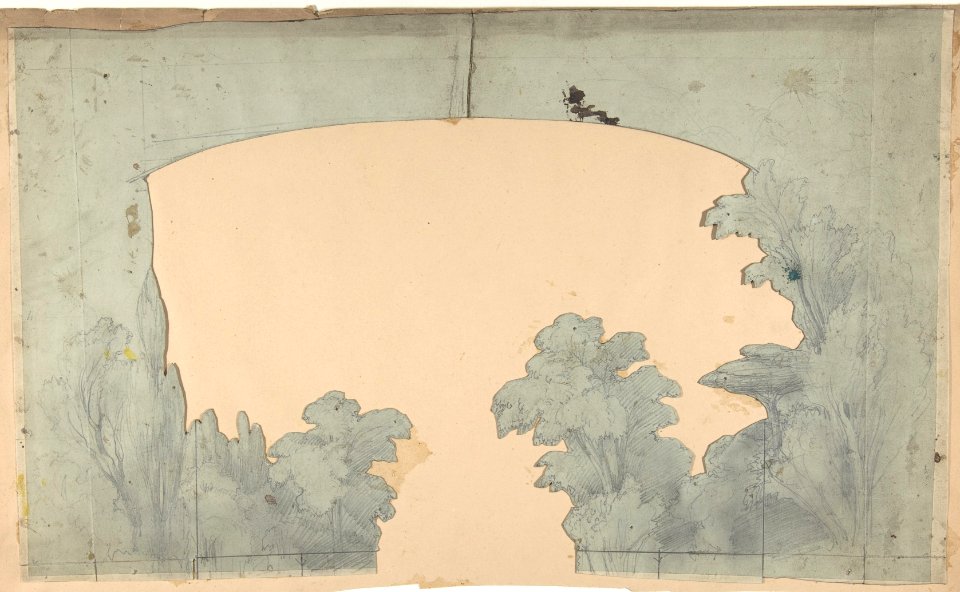 Design for a Stage Set at the Opéra, Paris MET DP809988