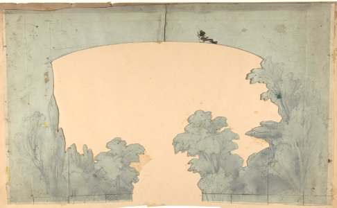Design for a Stage Set at the Opéra, Paris MET DP809988