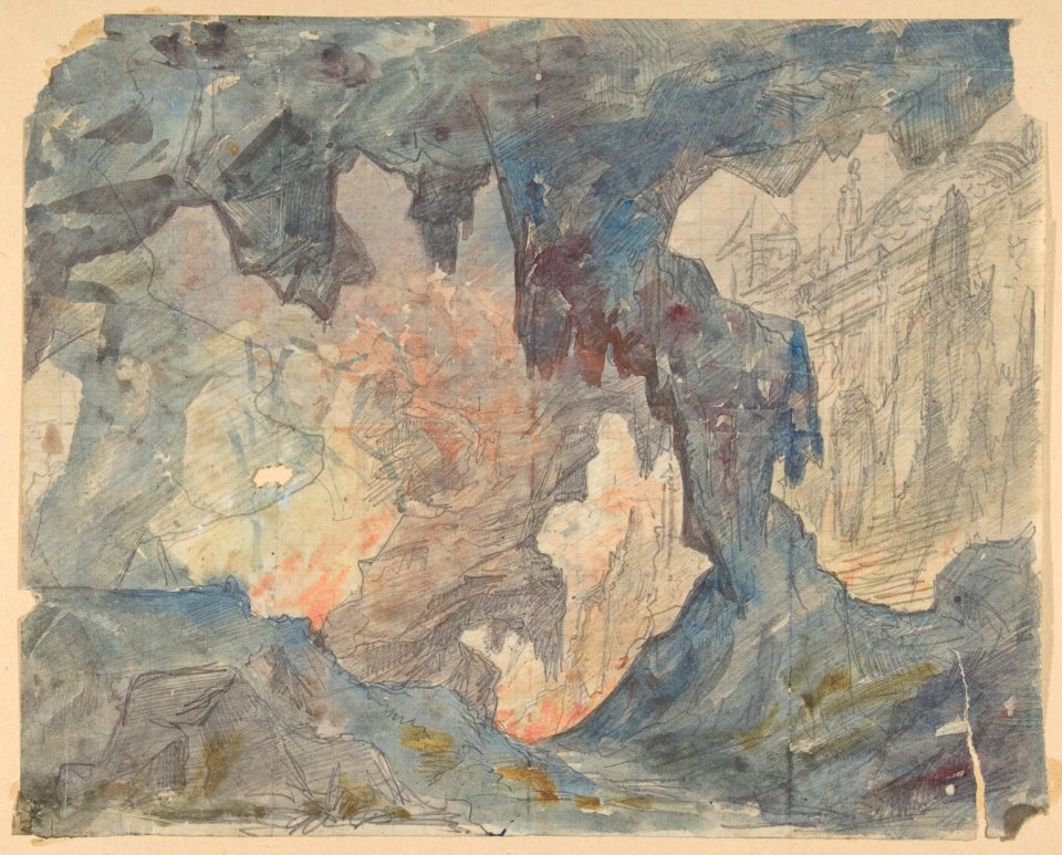 Design for a Stage Set at the Opéra, Paris MET DP810013