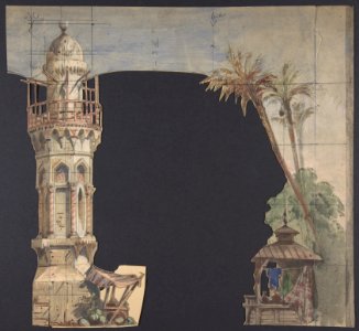 Design for a Stage Set at the Opéra, Paris MET DP809865