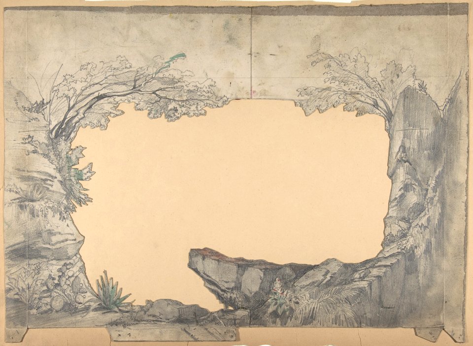 Design for a Stage Set at the Opéra, Paris MET DP809985