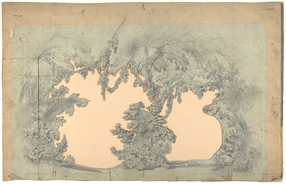Design for a Stage Set at the Opéra, Paris MET DP809991