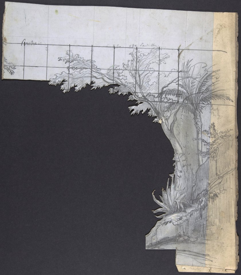Design for a Stage Set at the Opéra, Paris, Eugène Ciceri, 1830–90