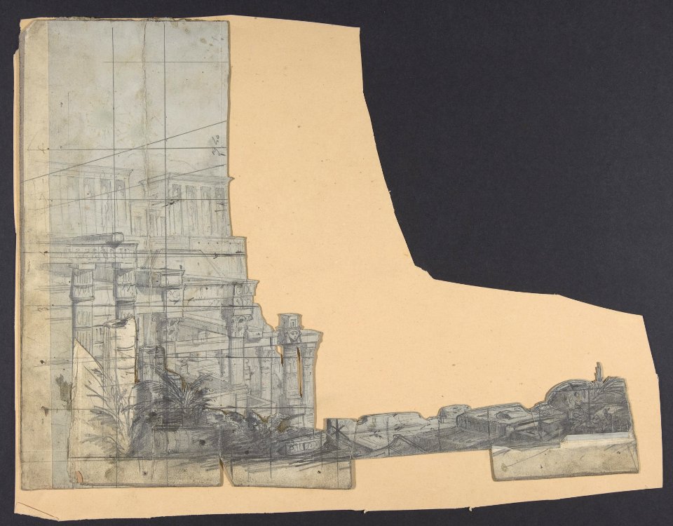Design for a Stage Set at the Opéra, Paris MET DP809868