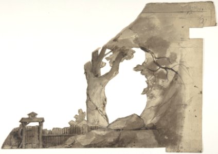 Design for a Stage Set at the Opéra, Paris MET DP809975
