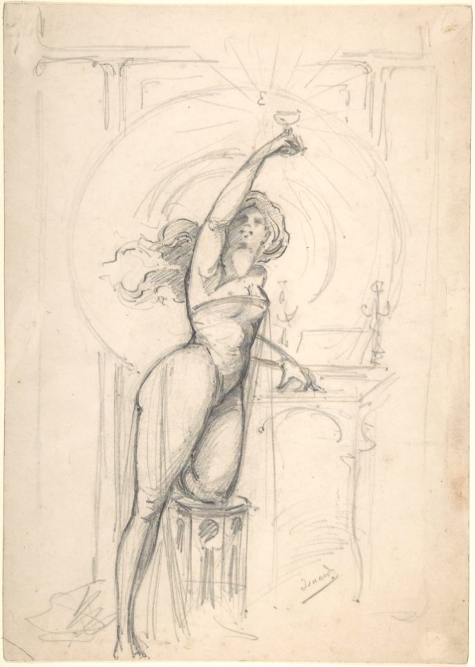 Design for an advertisement for champagne MET DP806733