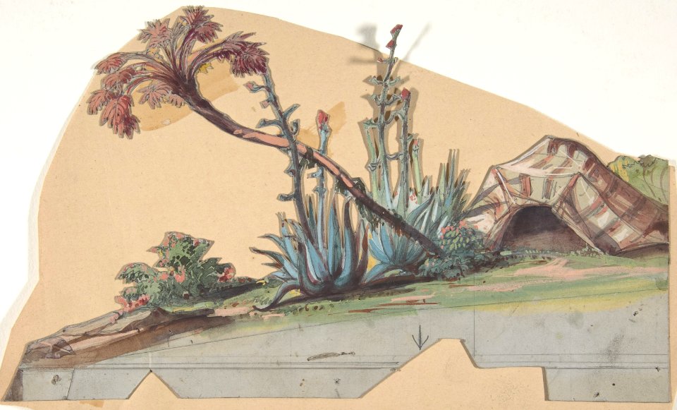 Design for a Stage Set at the Opéra, Paris MET DP809997
