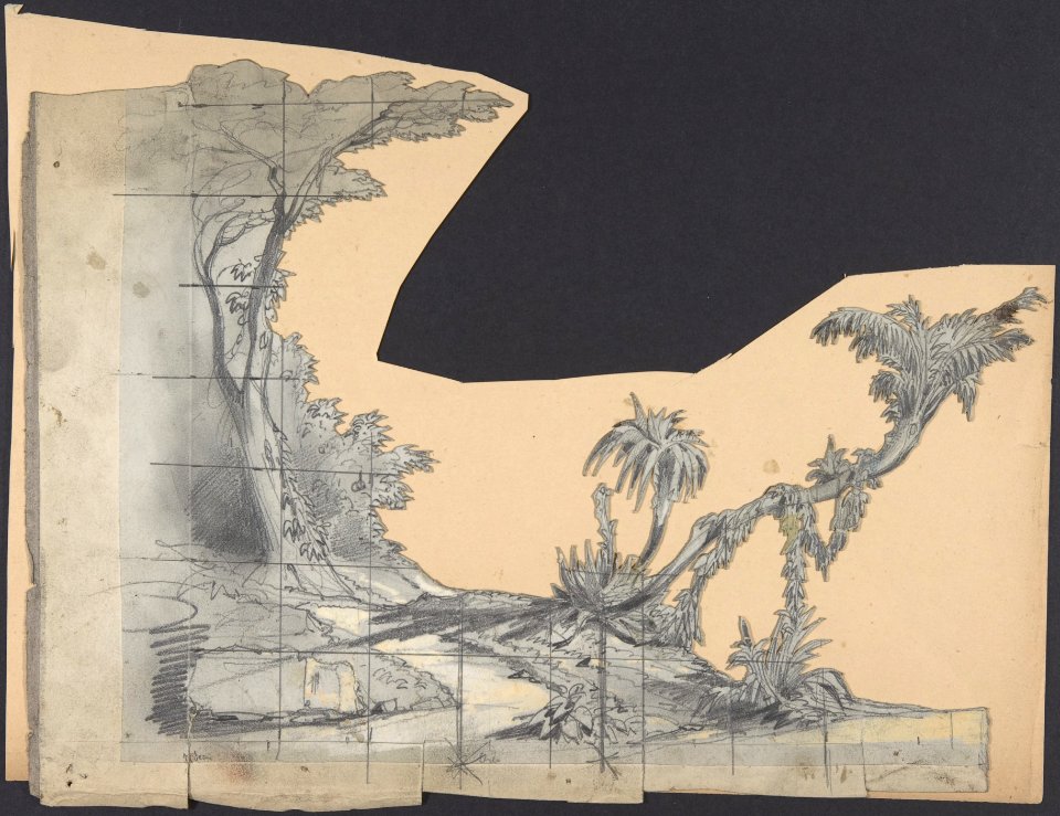 Design for a Stage Set at the Opéra, Paris MET DP809717