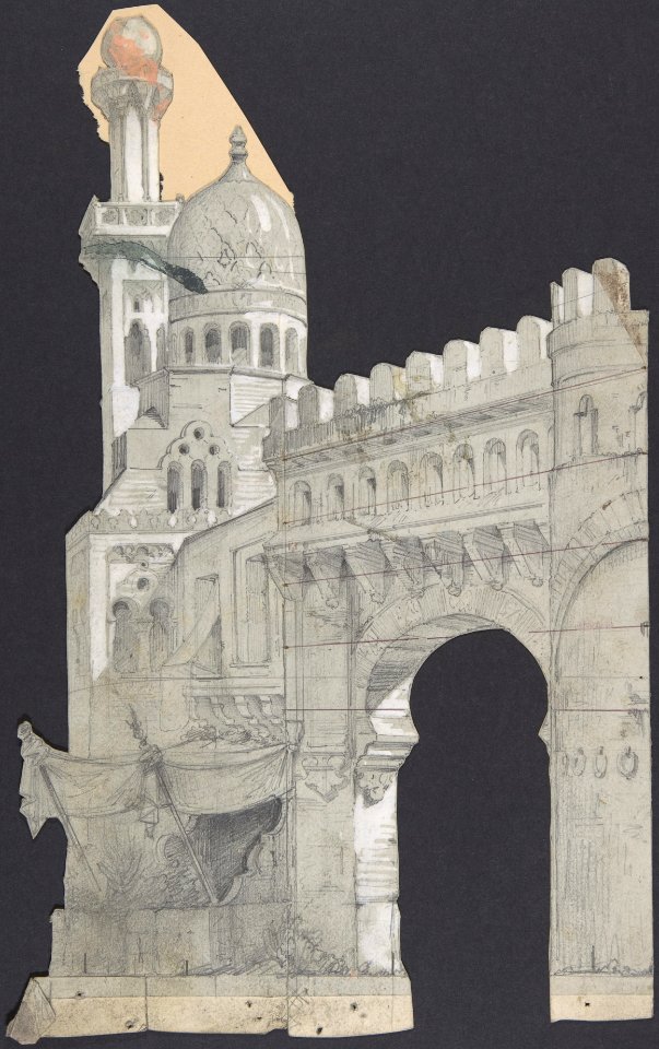 Design for a Stage Set at the Opéra, Paris MET DP809723