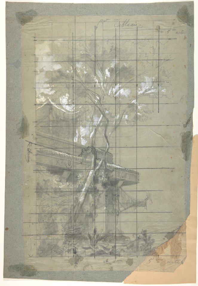 Design for a Stage Set at the Opéra, Paris MET DP809829