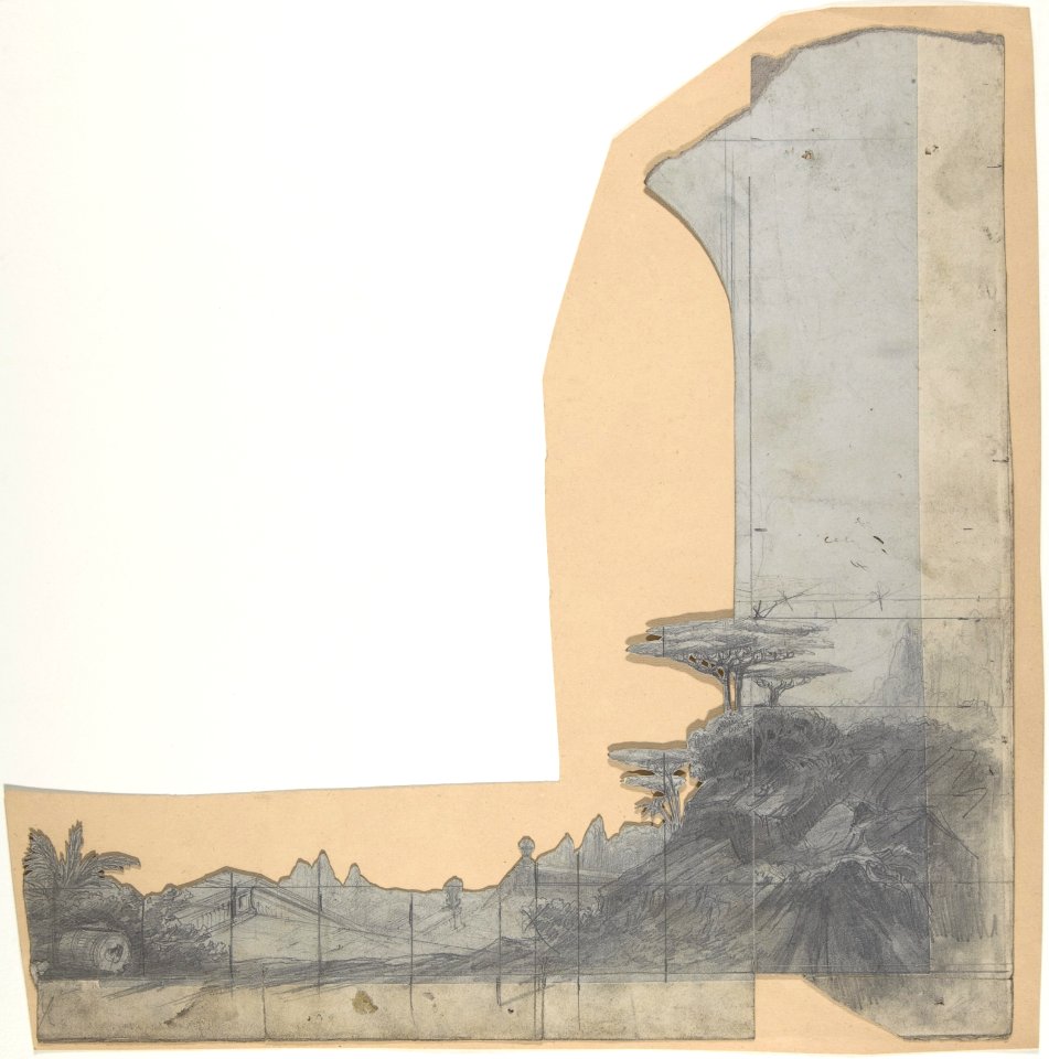Design for a Stage Set at the Opéra, Paris MET DP809976