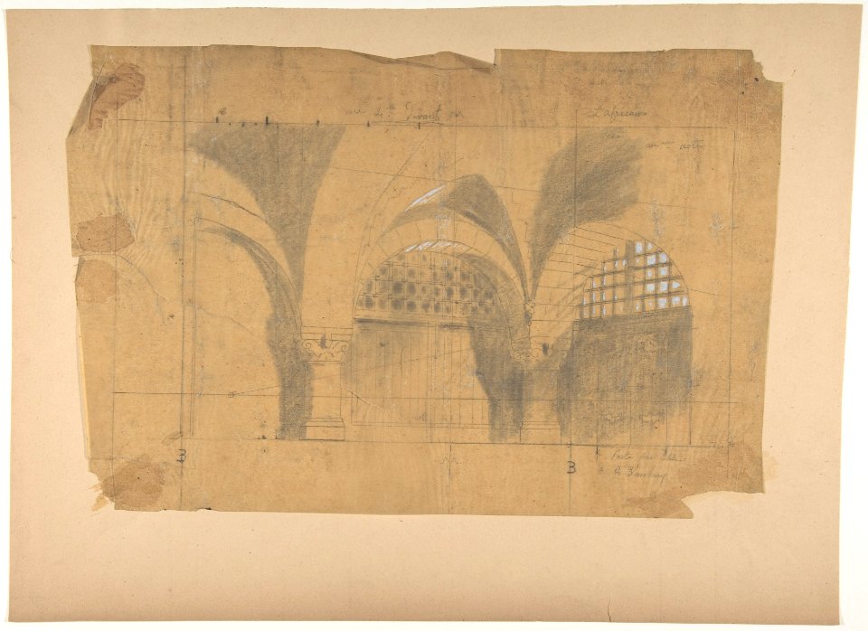 Design for a Stage Set at the Opéra, Paris MET DP809818
