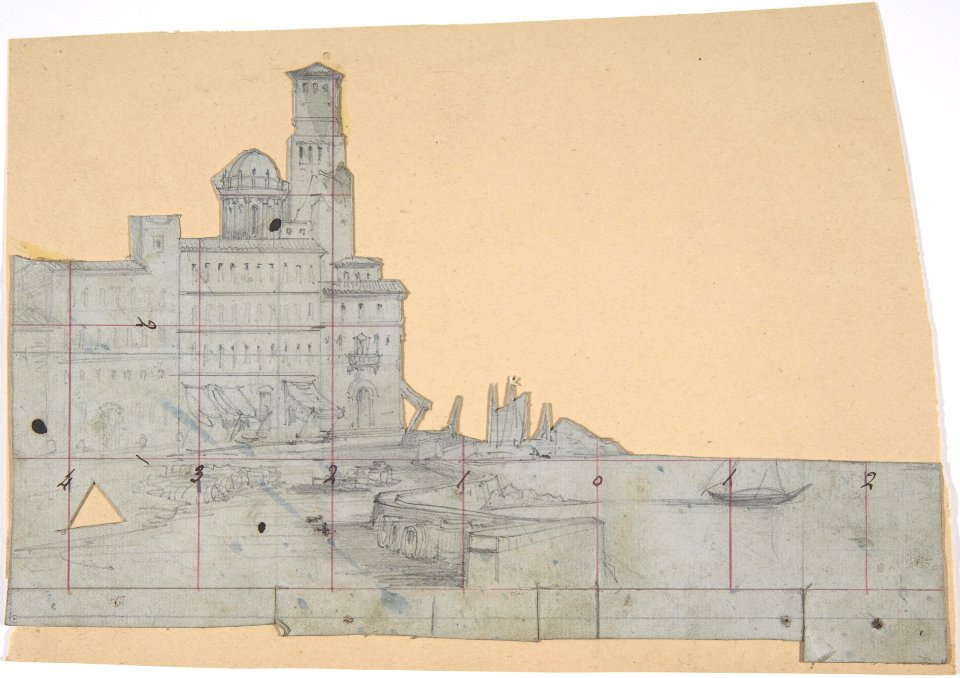 Design for a Stage Set at the Opéra, Paris MET DP809689