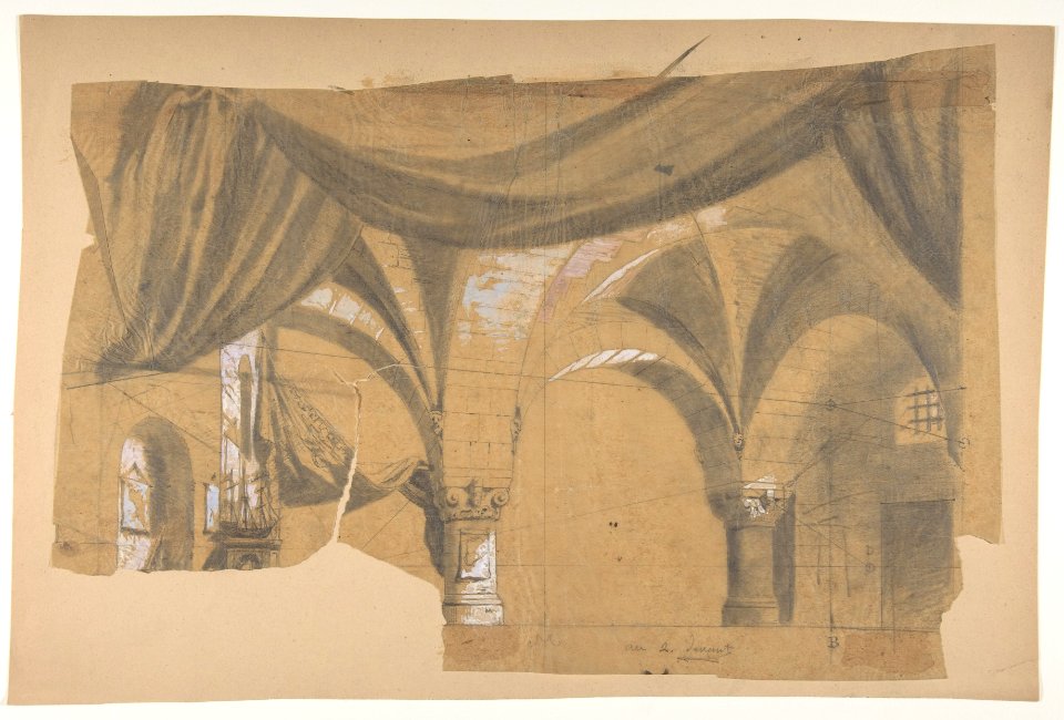 Design for a Stage Set at the Opéra, Paris MET DP809828