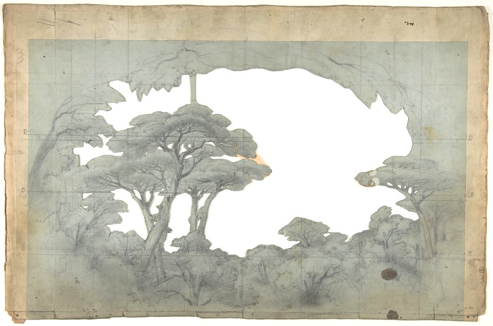 Design for a Stage Set at the Opéra, Paris MET DP809994