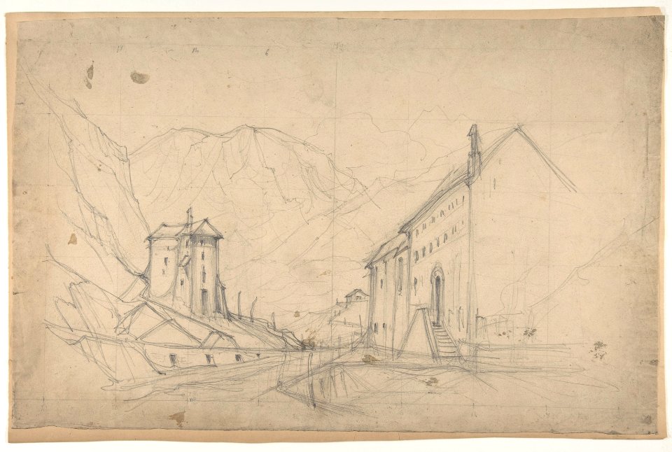 Design for a Stage Set at the Opéra, Paris MET DP809820