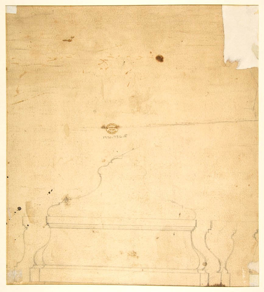 Elevation of West Façade of a Church MET DP812946