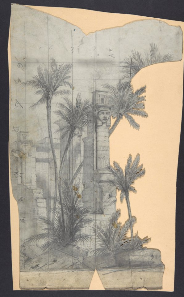 Design for a Stage Set at the Opéra, Paris, Eugène Ciceri, 1830–90