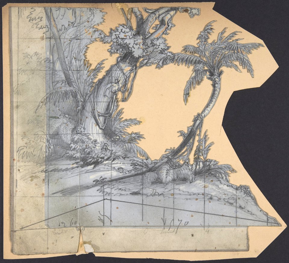 Design for a Stage Set at the Opéra, Paris MET DP809722