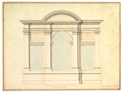 Elevation of Wall Decoration in the Villa Medici MET DP820591