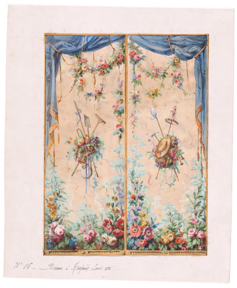 Design for a Valance in the Style of Louis XVI Met DP889278