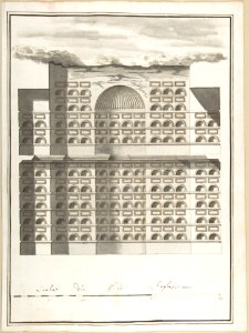 Elevation of the Interior of a Columbarium MET DP801754
