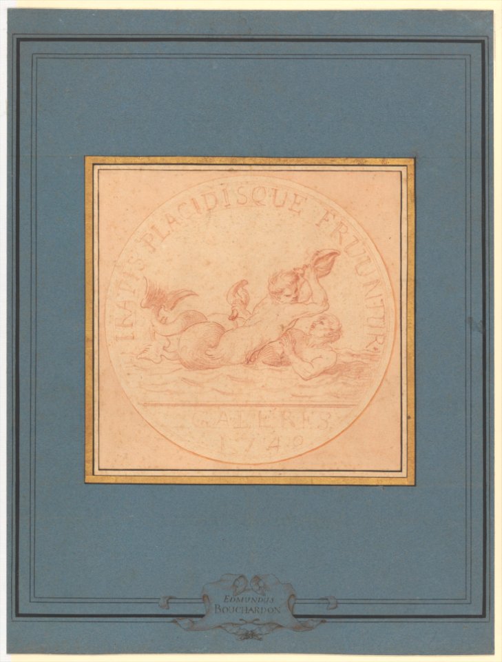 Design for a Token- Galères, 1740 MET DP223073
