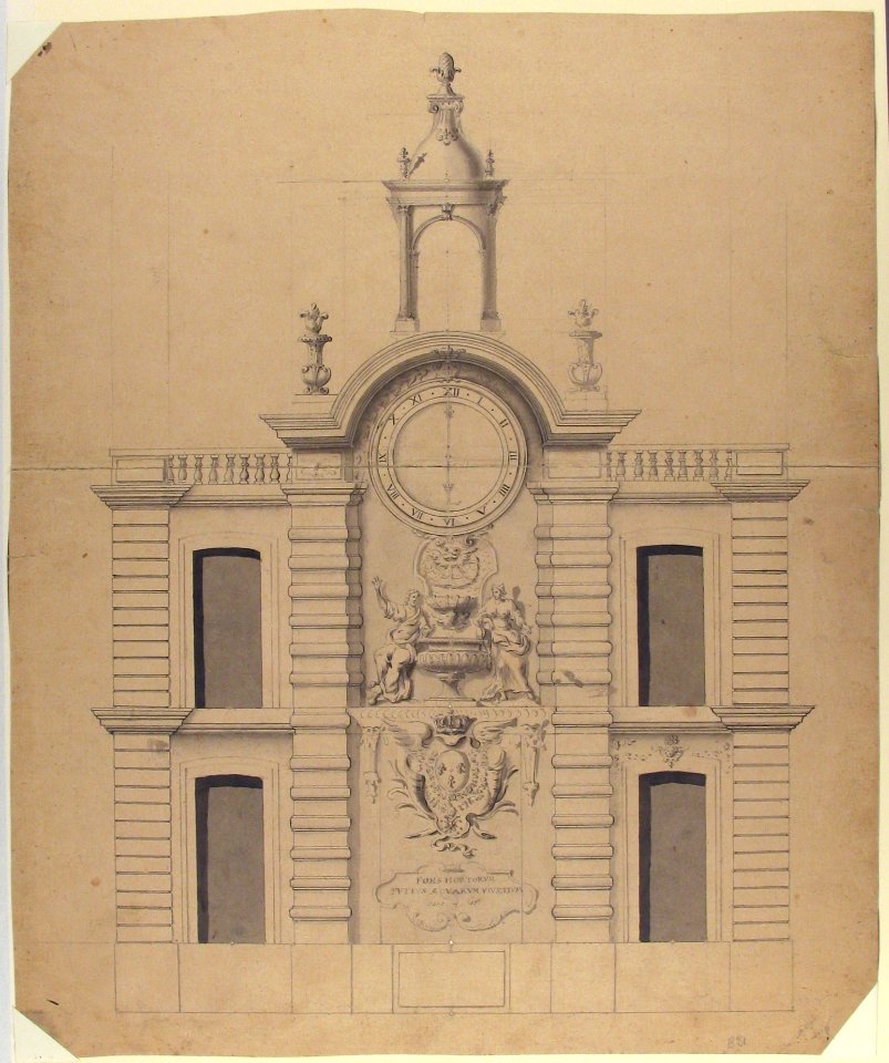 Elevation of the Pompe de la Samaritaine, Paris MET 1995.314
