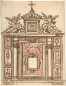 Design for a Tomb, with Ducal Crown at the Center MET DP803652