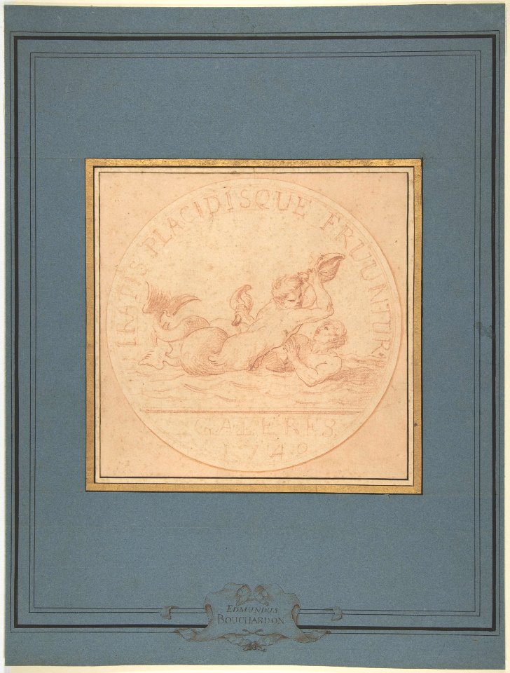 Design for a Token- Galères, 1740 MET DP805458
