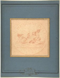 Design for a Token- Galères, 1740 MET DP805458