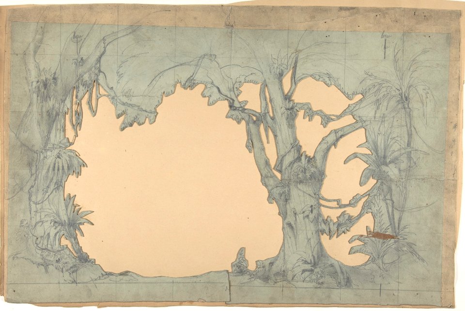 Design for a Stage Set at the Opéra, Paris MET DP809987