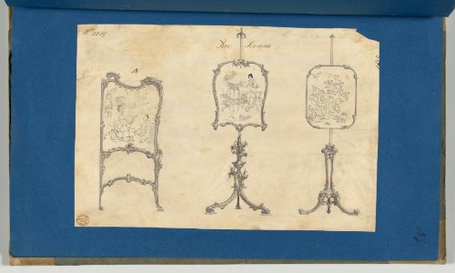 Fire Screens, in Chippendale Drawings, Vol. I MET DP-14278-029