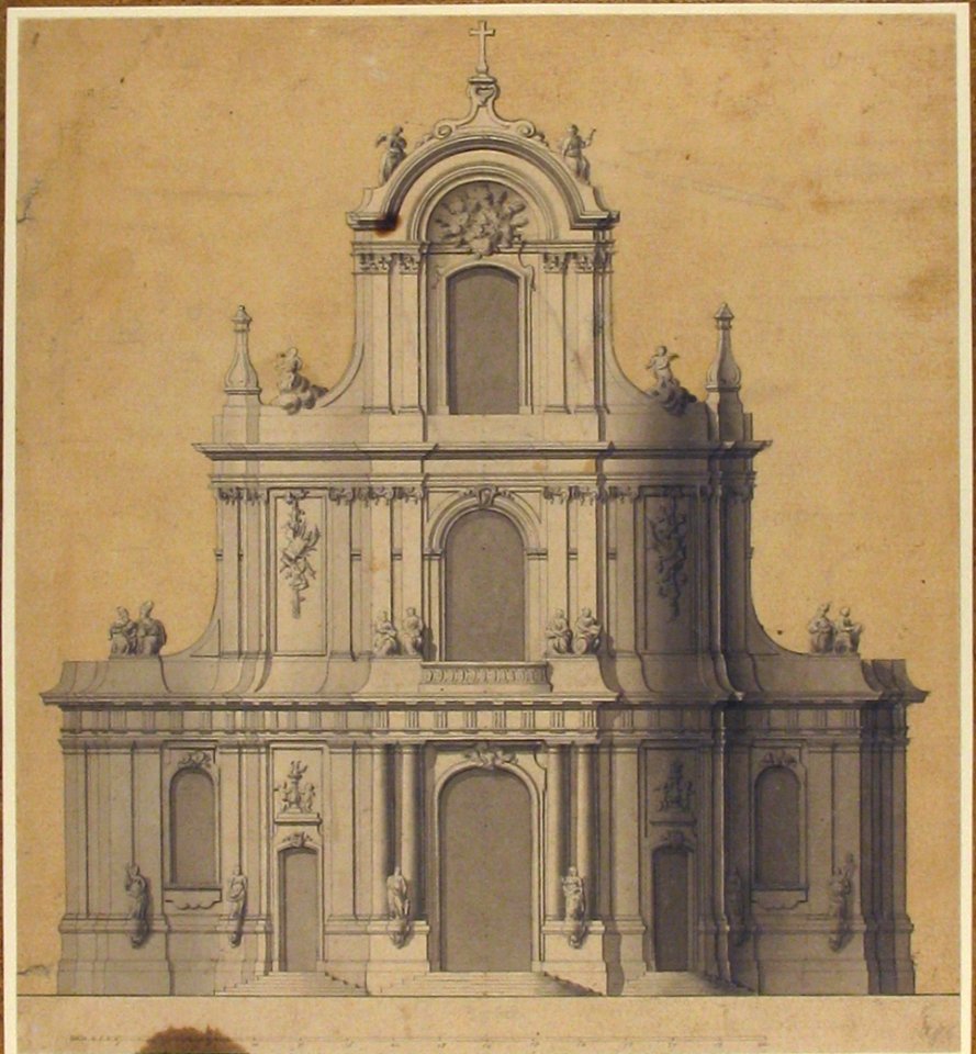 Elevation of West Façade of a Church MET 1970.736.18