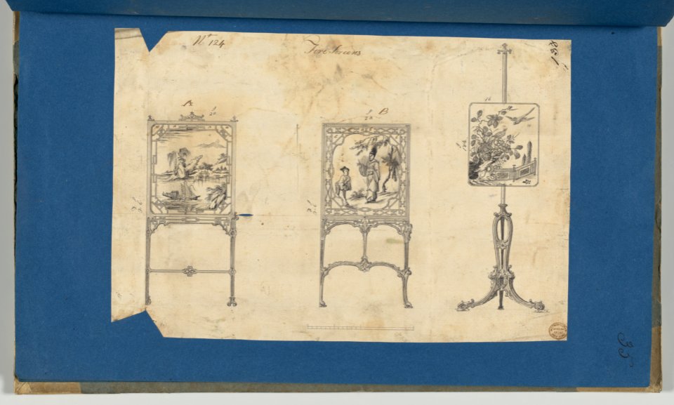 Fire Screens, in Chippendale Drawings, Vol. I MET DP-14278-030