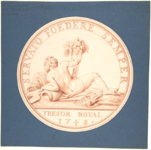 Design for a Token- Trésor Royal 1748 MET DP805457