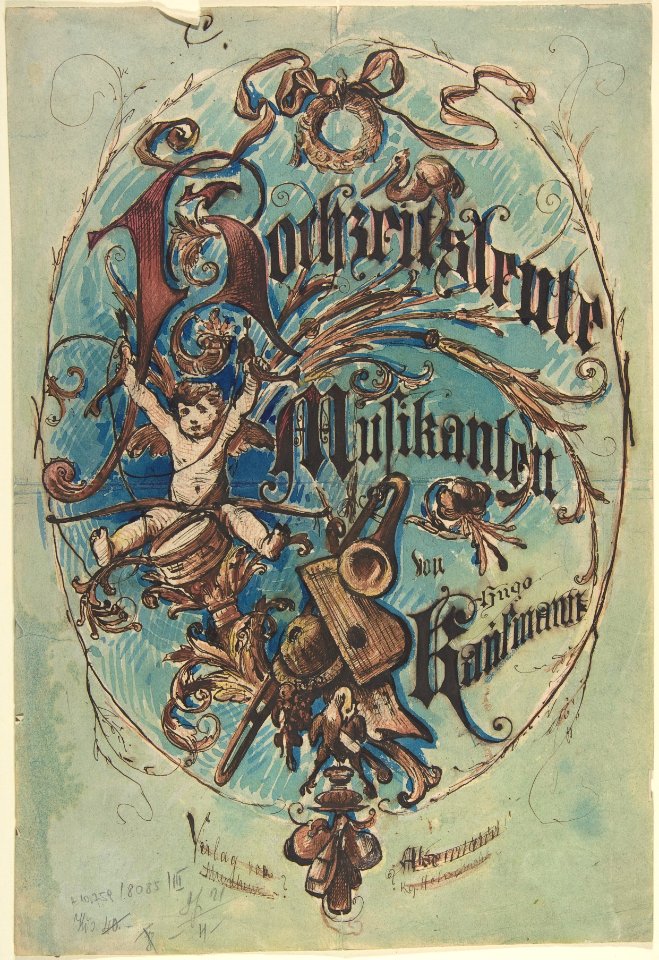 Design for a Title Page Sheet Music MET DP803554