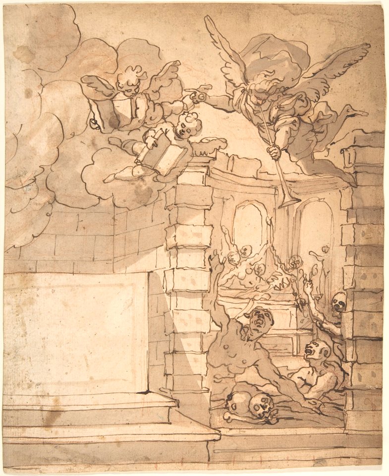 Design for a Title Page - Angel of the Resurrection MET DP802691
