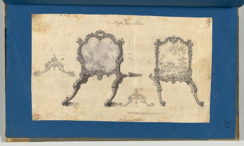 Fire Screens, in Chippendale Drawings, Vol. I MET DP-14278-027