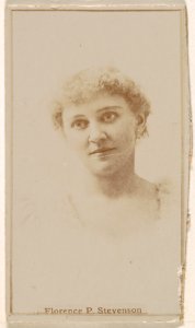 Florence P. Stevenson, from the Actresses series (N245) issued by Kinney Brothers to promote Sweet Caporal Cigarettes MET DP859619