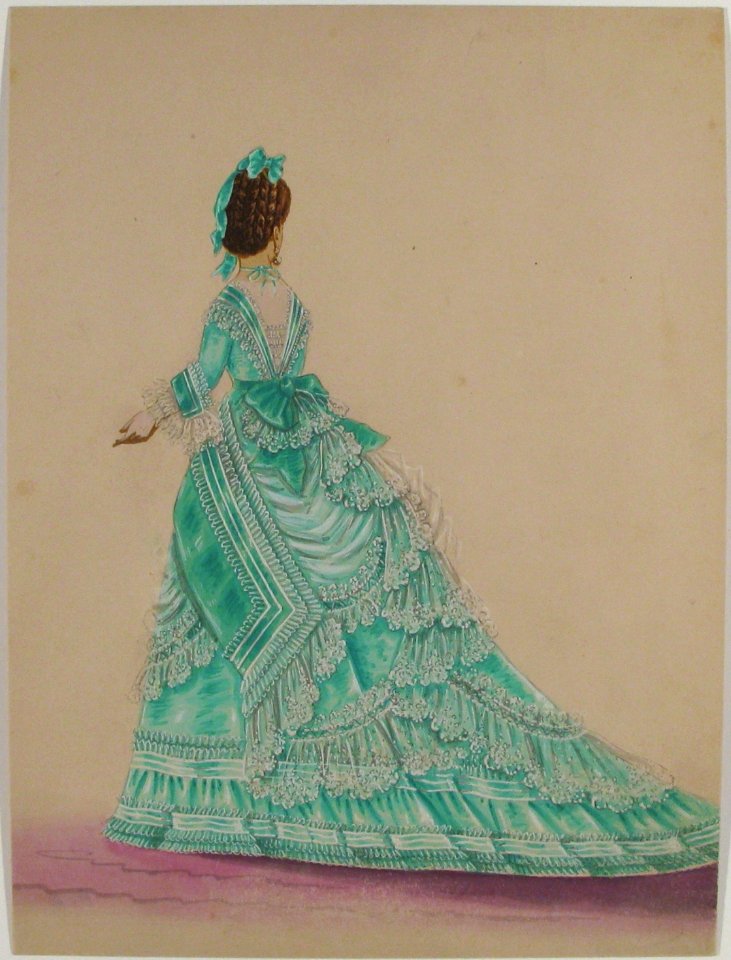 Fashion Study- Woman in a Green Dress MET 1982.1011.1