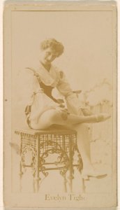 Evelyn Tighe, from the Actresses series (N245) issued by Kinney Brothers to promote Sweet Caporal Cigarettes MET DP859723