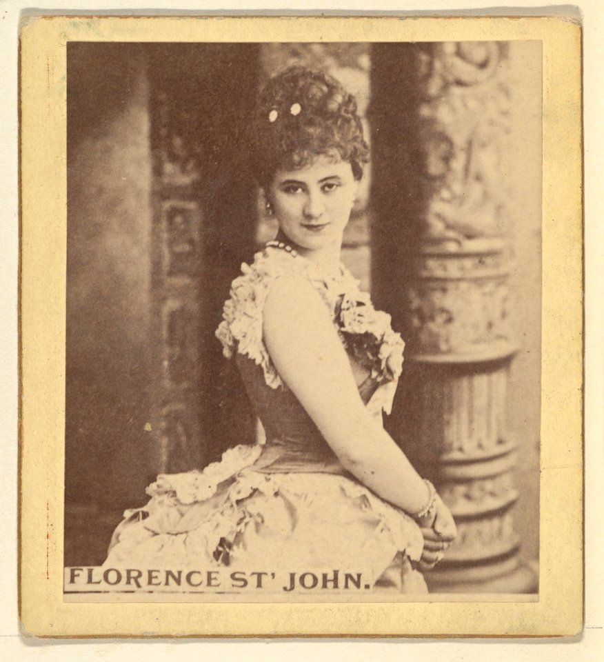 Florence St. John, from the Actresses series (N246), Type 2, issued by Kinney Brothers to promote Sporting Extra Cigarettes MET DP860092