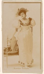 Evelyn Temple, from the Actresses series (N245) issued by Kinney Brothers to promote Sweet Caporal Cigarettes MET DP859700