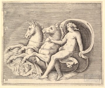 Female Nude with Two Seahorses MET DP819666